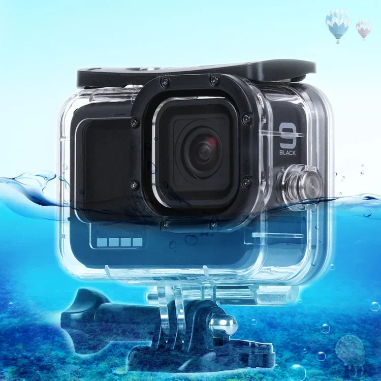Boîtier étanche 45 m avec boucle, fixation basique et vis pour GoPro HERO10 Black / HERO9 Black, pour GoPro HERO9 Black