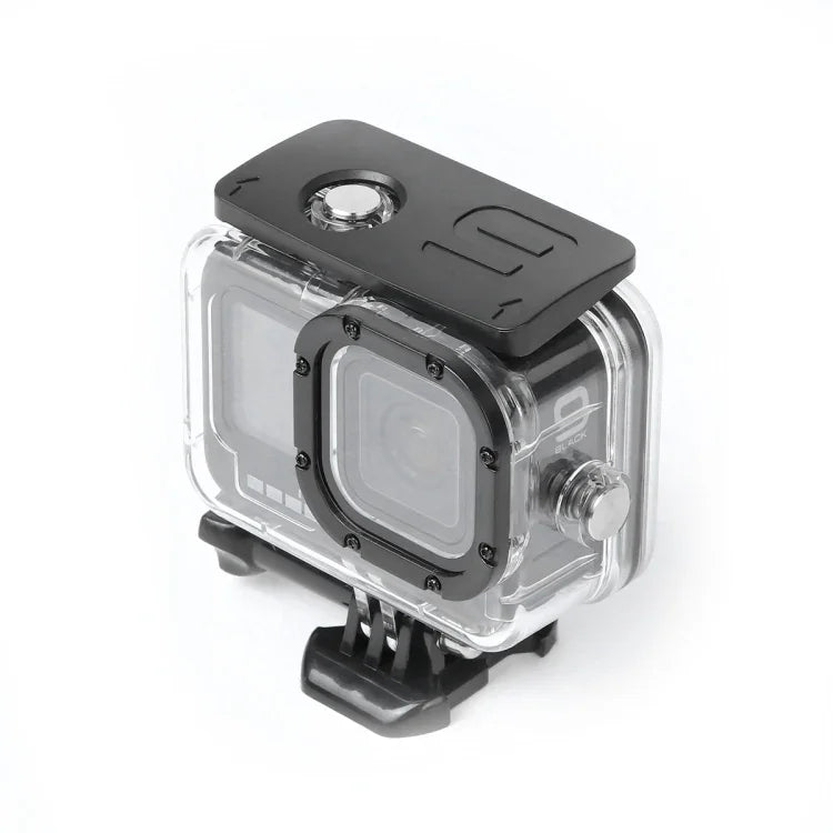 Boîtier de protection antichoc et anti-poussière avec orifice de chargement, boucle et fixation de base (vis incluses) pour GoPro HERO10 Black / HERO9 Black