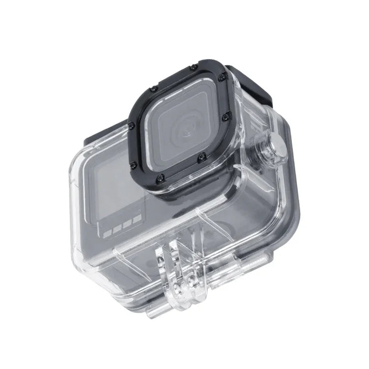 Boîtier de protection antichoc et anti-poussière avec orifice de chargement, boucle et fixation de base (vis incluses) pour GoPro HERO10 Black / HERO9 Black