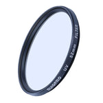 Filtre UV professionnel RUIGPRO 52 mm pour GoPro HERO10 Black / HERO9 Black, avec bague d'adaptation et bouchon d'objectif.