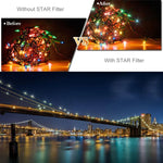 Filtre RUIGPRO 10 en 1 pour GoPro HERO10 Black / HERO9 Black Professional 52 mm (UV + ND2 + ND4 + ND8 + Star 8 + CPL + Jaune/Rouge/Violet + Gros plan 10x) avec bague d'adaptation et bouchon d'objectif.