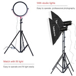 TRIOPO Oubao 1,9 m trépied en métal pour lampe de studio portable, hauteur 1,9 m