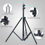 TRIOPO Oubao 1,9 m trépied en métal pour lampe de studio portable, hauteur 1,9 m