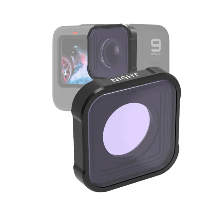 Filtre de réduction de la pollution lumineuse JSR série KB NIGHT pour GoPro HERO13 Black /12 Black /11 Black /10 Black /9 Black, NIGHT