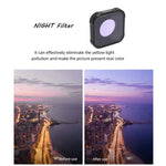 Filtre de réduction de la pollution lumineuse JSR série KB NIGHT pour GoPro HERO13 Black /12 Black /11 Black /10 Black /9 Black, NIGHT
