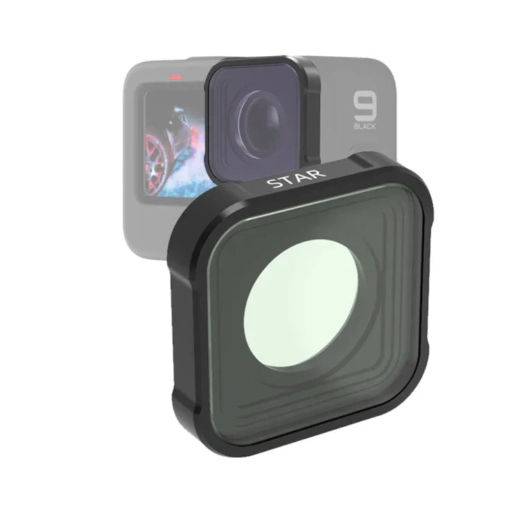 Filtre d'objectif à effet étoile JSR série KB pour GoPro HERO13 Black /12 Black /11 Black /10 Black /9 Black, Étoile