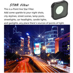 Filtre d'objectif à effet étoile JSR série KB pour GoPro HERO13 Black /12 Black /11 Black /10 Black /9 Black, Étoile