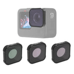 Filtre d'objectif JSR série KB CPL+ND8+ND16 pour GoPro HERO13 Black /12 Black /11 Black /10 Black /9 Black, 3 en 1