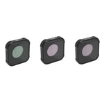 Filtre d'objectif JSR série KB CPL+ND8+ND16 pour GoPro HERO13 Black /12 Black /11 Black /10 Black /9 Black, 3 en 1