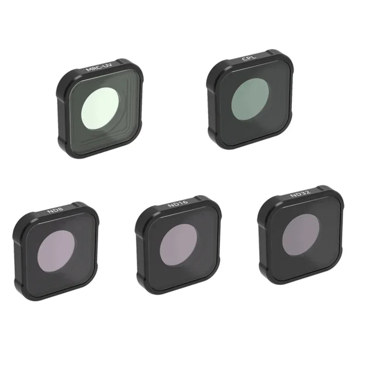 Filtre d'objectif JSR série KB MCUV+CPL+ND8+ND16+ND32 pour GoPro HERO13 Black /12 Black /11 Black /10 Black /9 Black, 5 en 1
