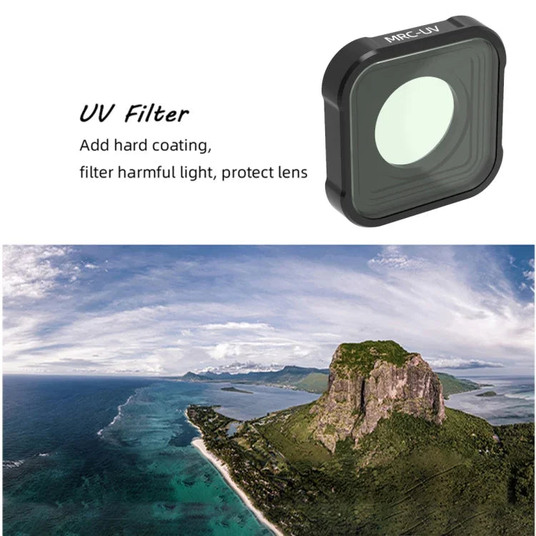 Filtre d'objectif JSR série KB MCUV+CPL+ND8+ND16+ND32 pour GoPro HERO13 Black /12 Black /11 Black /10 Black /9 Black, 5 en 1
