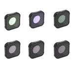 Filtre d'objectif JSR série KB STAR+CPL+NIGHT+ND8+ND16+ND32 pour GoPro HERO13 Black /12 Black /11 Black /10 Black /9 Black, 6 en 1