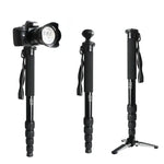 BEXIN MAS325 Support monopode portable en alliage d'aluminium pour appareil photo reflex numérique, idéal pour les voyages et les activités de plein air.