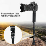 BEXIN P308D Support monopode portable en alliage d'aluminium pour appareil photo reflex numérique, idéal pour les voyages et les activités de plein air.