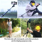BEXIN P308 Support monopode portable en alliage d'aluminium pour appareil photo reflex numérique, idéal pour les voyages et les activités de plein air.