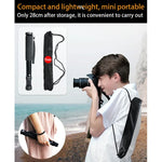 BEXIN P308B Support monopode portable en alliage d'aluminium pour appareil photo reflex numérique, idéal pour les voyages et les activités de plein air.