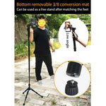 BEXIN P308B Support monopode portable en alliage d'aluminium pour appareil photo reflex numérique, idéal pour les voyages et les activités de plein air.