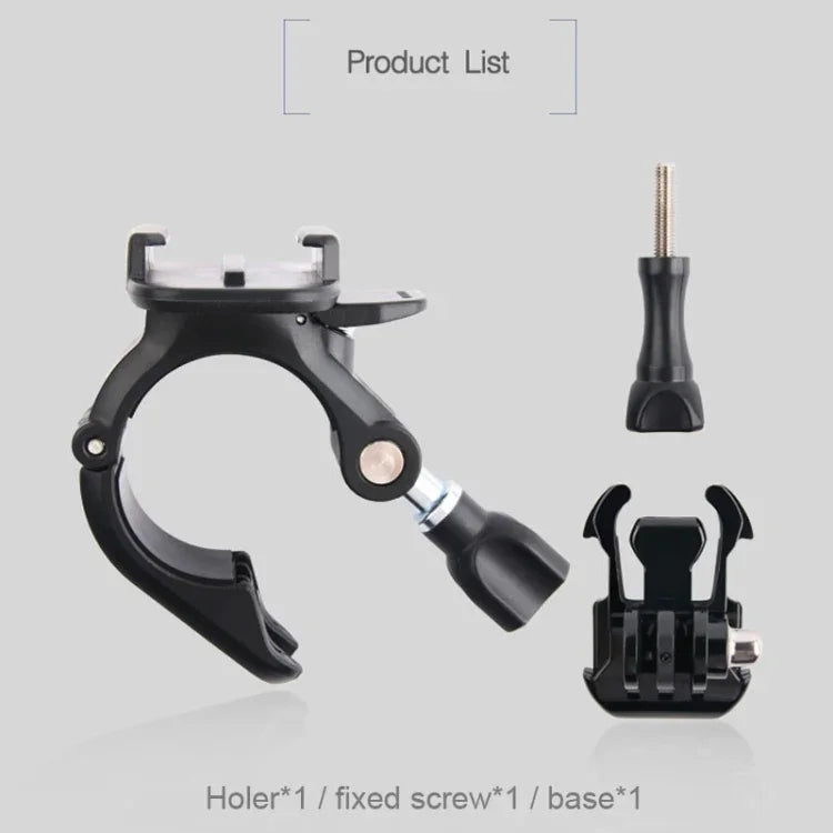 Support de fixation pour guidon de vélo/moto de petite taille GP435, compatible avec GoPro, Insta360, DJI et autres caméras d'action, GP435