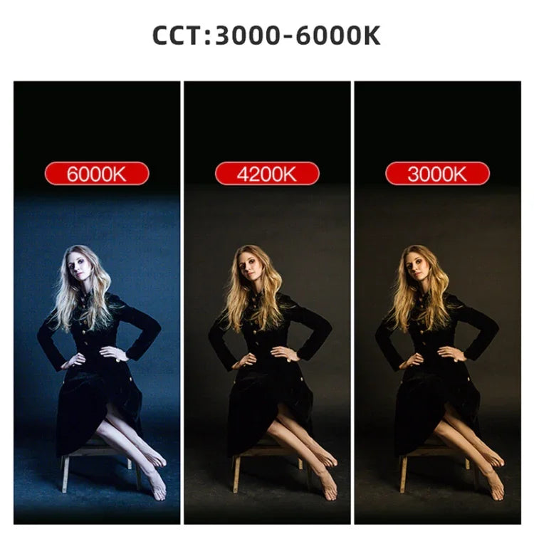 LUXCeO Bâton lumineux LED RGB multicolore pour photos et vidéos, contrôle par application, température de couleur réglable, étanche, lampe d'appoint portable avec télécommande, P200 RGB