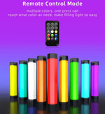 LUXCeO Bâton lumineux LED RGB multicolore pour photos et vidéos, contrôle par application, température de couleur réglable, étanche, lampe d'appoint portable avec télécommande, P200 RGB
