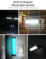 LUXCeO Bâton lumineux LED RGB multicolore pour photos et vidéos, contrôle par application, température de couleur réglable, étanche, lampe d'appoint portable avec télécommande, P200 RGB