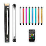 LUXCeO P7RGB Pro Bâton lumineux LED coloré pour photos et vidéos, contrôle par application, température de couleur réglable, étanche, lampe d'appoint LED portable avec télécommande, P7RGB Pro