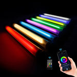 LUXCeO P7RGB Pro Bâton lumineux LED coloré pour photos et vidéos, contrôle par application, température de couleur réglable, étanche, lampe d'appoint LED portable avec télécommande, P7RGB Pro