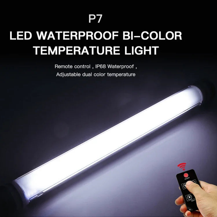 LUXCeO P7 Bâton lumineux LED étanche à double température de couleur pour photos et vidéos, avec télécommande, P7