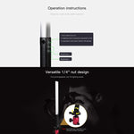 LUXCeO Q508S Lampe torche LED portable à double température de couleur 1000 lm pour photos et vidéos, Q508S