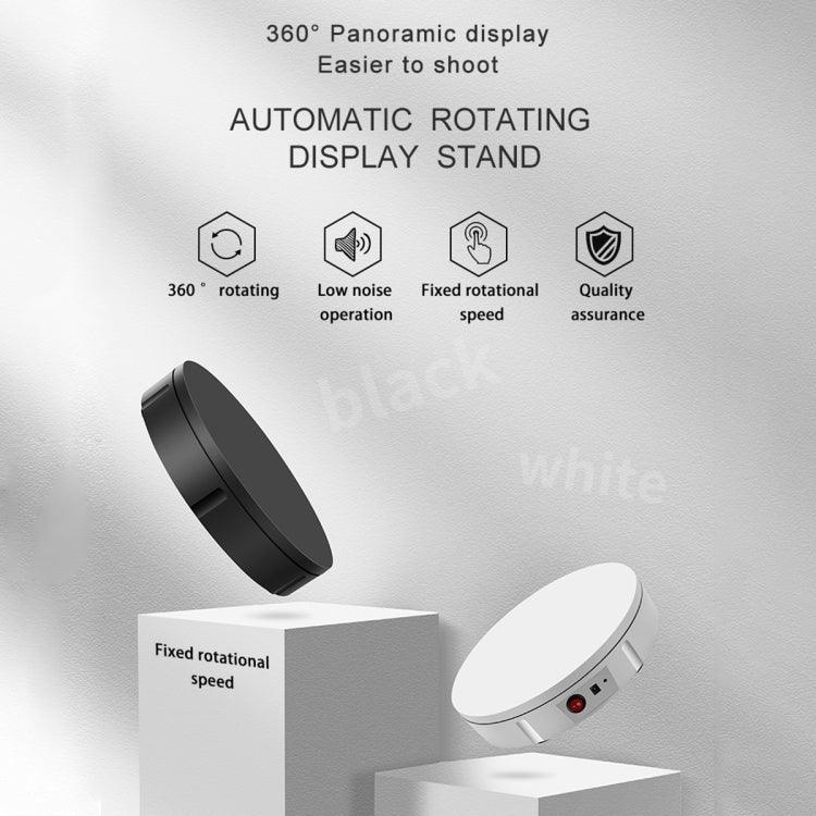 Plateau tournant électrique de 30 cm avec support d'affichage, accessoire de prise de vue vidéo et photographique, charge maximale : 100 kg, prise américaine, 30 cm.