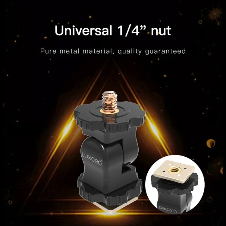 Support universel pour griffe flash d'appareil photo LUXCeO PA1 avec rotule amortissante, PA1