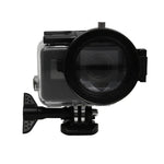 Objectif macro professionnel 58 mm x16 pour caméra d'action GoPro HERO5 Sport, filtre macro, base d'objectif, bague d'adaptation, capuchon de protection, dragonne anti-perte et chiffon de nettoyage inclus.