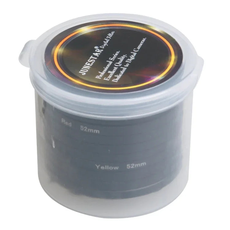 Filtres d'objectif professionnels 52 mm pour caméra d'action sportive GoPro HERO5 (CPL + UV + ND8 + ND2 + Star 8 + Rouge + Jaune + FLD/Violet) et bague d'adaptation pour boîtier étanche, 10 en 1