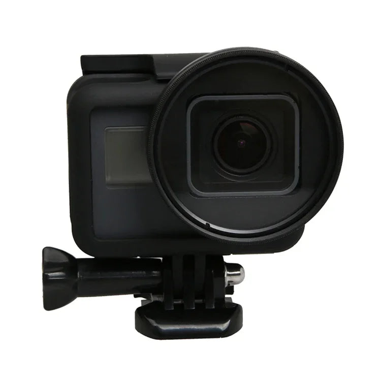 Filtres d'objectif professionnels 52 mm pour caméra d'action sportive GoPro HERO5 (CPL + UV + ND8 + ND2 + Star 8 + Rouge + Jaune + FLD/Violet) et bague d'adaptation pour boîtier étanche, 10 en 1