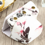 Étui pour appareil photo Sony A6000 / A6300 / A6400 / Nex 6 en cuir PU à motif floral