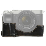 Étui demi-boîtier en cuir PU avec filetage 1/4 pouce pour appareil photo Sony ILCE-7C/A7C