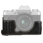 Étui demi-dos en cuir PU avec filetage 1/4 pouce pour appareil photo FUJIFILM XT200