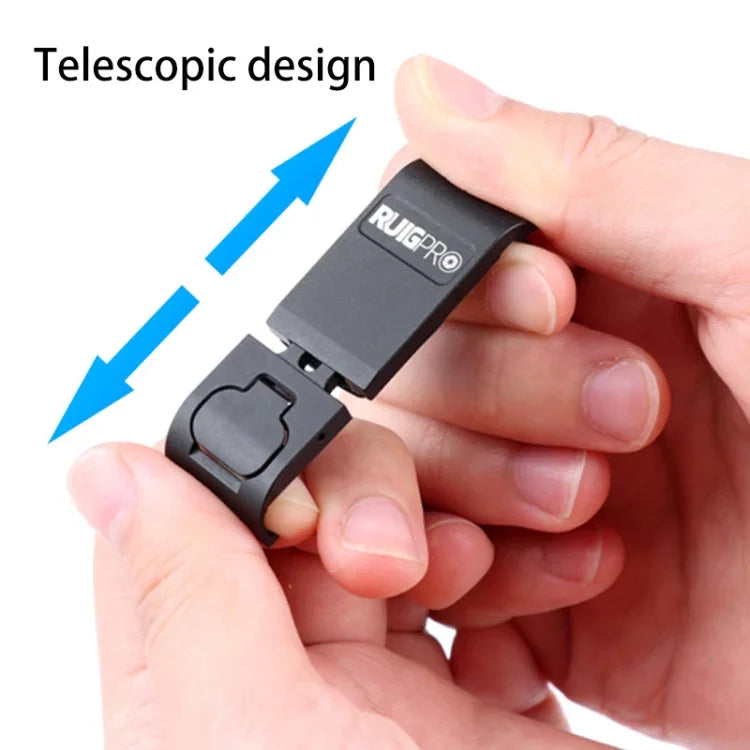 Cache latéral de batterie en alliage d'aluminium RUIGPRO pour GoPro HERO10 Black / HERO9 Black, cache latéral en alliage d'aluminium