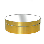 Plateau tournant électrique de 12 cm avec miroir rotatif à 360°, support d'affichage, accessoire de prise de vue vidéo, charge maximale : 3 kg, paillettes dorées et argentées.