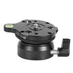 BEXIN DY-60N Base de trépied professionnelle à dôme avec niveau à bulle et adaptateur à vis 3/8 pouce, filetage 3/8 pouce