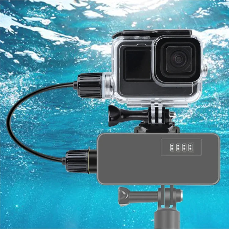 Boîtier étanche de charge 30 m avec boucle et vis pour GoPro HERO10 Black / HERO9 Black, compatible avec GoPro HERO9 Black / Charge