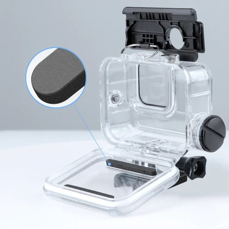 Boîtier étanche de charge 30 m avec boucle et vis pour GoPro HERO10 Black / HERO9 Black, compatible avec GoPro HERO9 Black / Charge