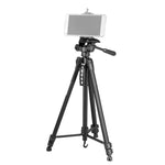 Support de trépied en alliage d'aluminium WeiFeng WT-3560 à 3 sections pliables pour diffusion en direct, WT-3560