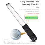 LUXCeO Q508A Lampe LED portable étanche pour photos et vidéos, 8 couleurs, avec télécommande.