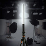 LUXCeO Q508A Lampe LED portable étanche pour photos et vidéos, 8 couleurs, avec télécommande.