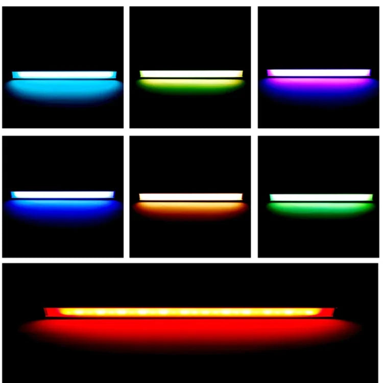 LUXCeO Q508A Lampe LED portable étanche pour photos et vidéos, 8 couleurs, avec télécommande.