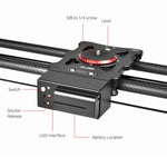 Rail de guidage électrique YELANGU L80TC 80 cm avec télécommande 2,4 GHz pour appareils photo reflex/caméras vidéo, L80TC 80 cm