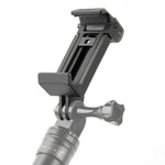 Perches à selfie monopodes avec pince pour téléphone pour iPhone, Samsung, HTC, Sony, LG et autres smartphones, plage de pince : 6-9 cm, pince pour téléphone