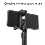 Perches à selfie monopodes avec pince pour téléphone pour iPhone, Samsung, HTC, Sony, LG et autres smartphones, plage de pince : 6-9 cm, pince pour téléphone