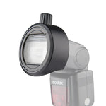 Adaptateur rond Godox S-R1 pour flashs Godox TT685 / V860II / V350 / TT600, S-R1